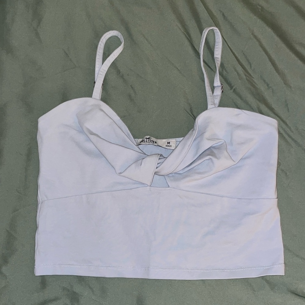 Hollister Twist Knot Front Crop Cami Top